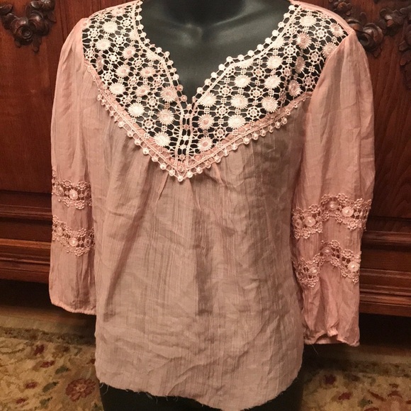 Macdougal & Houston crocheted hippie boho tunic - Picture 1 of 5
